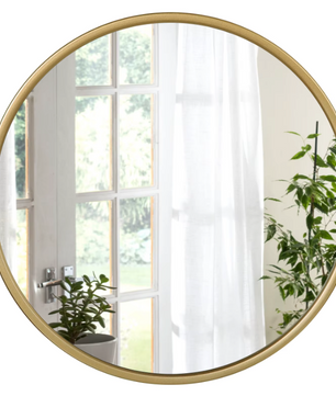 Moderne Ronde Spiegel met Metalen Frame