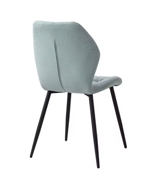 Set van 4 Moderne Eetkamerstoelen – Gevoerde Zitting & IJzeren Poten