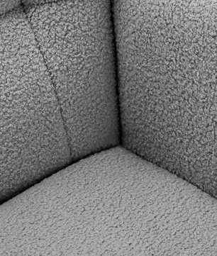 Luxe Grijze Fluwelen Schommelstoel – Stijlvolle Fauteuil