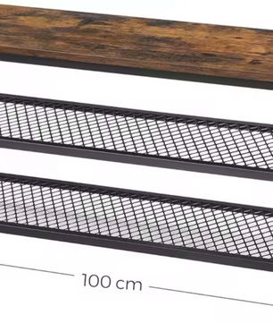 Schoenenbank met 2 Planken – Industrieel Design