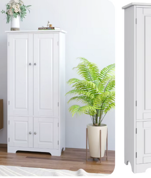 Getone Hoge Opbergkast – Zwart of Wit