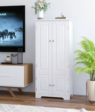 Getone Hoge Opbergkast – Zwart of Wit