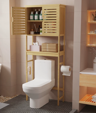 Bamboe Ombouwkast – Bergruimte Boven Toilet of Wasmachine