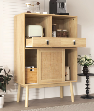 Sedia Houten Dressoir Rotan Design