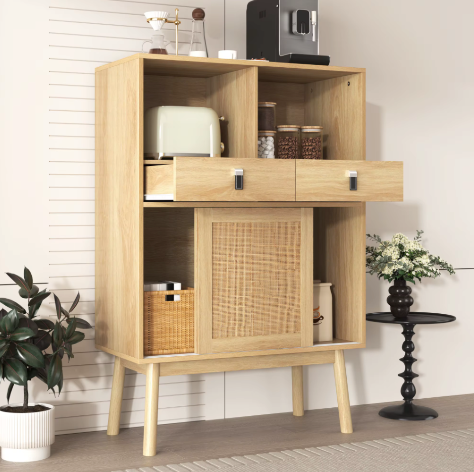 Sedia Houten Dressoir Rotan Design