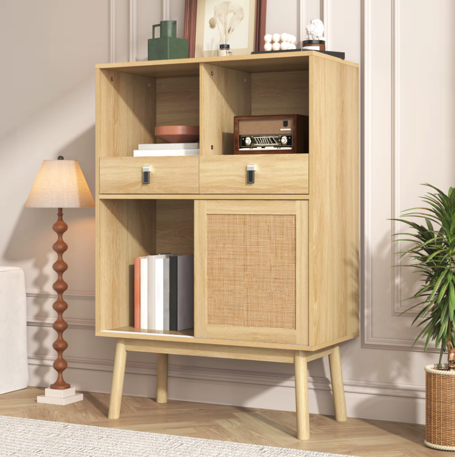 Sedia Houten Dressoir Rotan Design