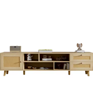Stijlvolle 160 cm Rotan TV-Kast – Perfect voor een 70-inch Televisie