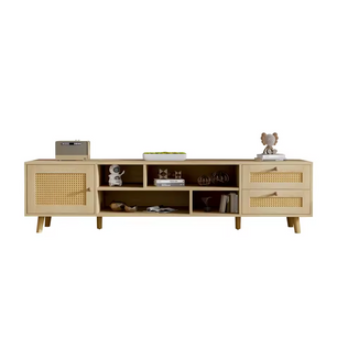 Stijlvolle 160 cm Rotan TV-Kast – Perfect voor een 70-inch Televisie