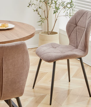 Nordic Ronde Tafel – Massief Houten Salontafel met Stalen Frame