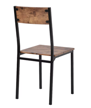 Vintage Eetkamerset – Compacte Eettafel met 2 Stoelen