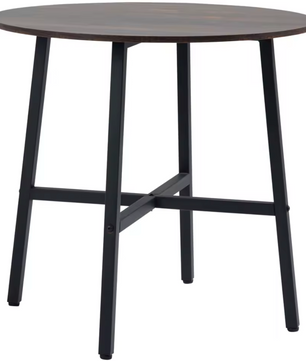 Ronde Eettafel Vintage Look – Rustiek Bruin (Ø 80x76 cm)