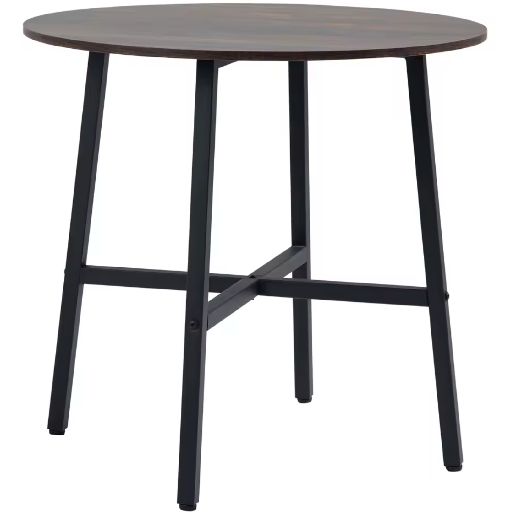 Ronde Eettafel Vintage Look – Rustiek Bruin (Ø 80x76 cm)
