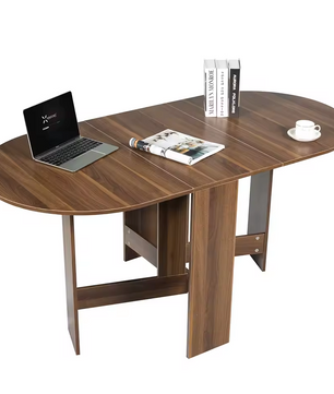 Inklapbare Houten Eettafel – Vintage Bruin