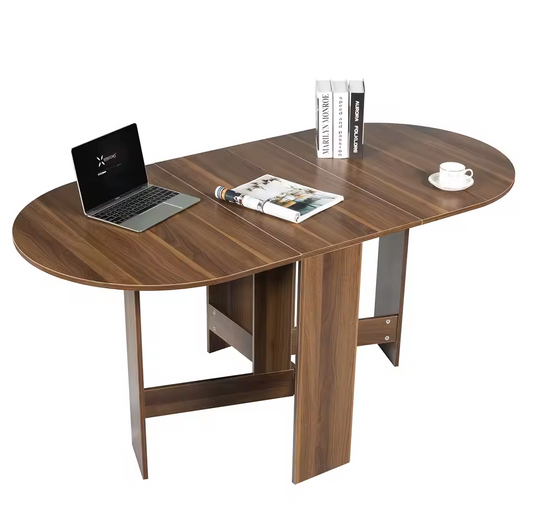 Inklapbare Houten Eettafel – Vintage Bruin