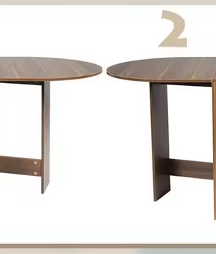 Inklapbare Houten Eettafel – Vintage Bruin