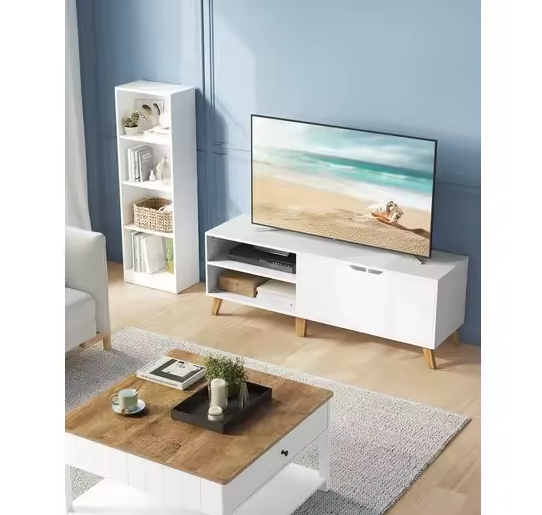 Modern Lowboard TV-Meubel Wit – 140 cm