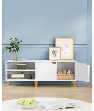 Modern Lowboard TV-Meubel Wit – 140 cm