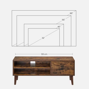 Retro Lowboard TV-Meubel – Vintage Hout