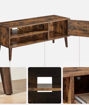 Retro Lowboard TV-Meubel – Vintage Hout