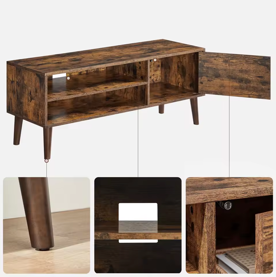 Retro Lowboard TV-Meubel – Vintage Hout