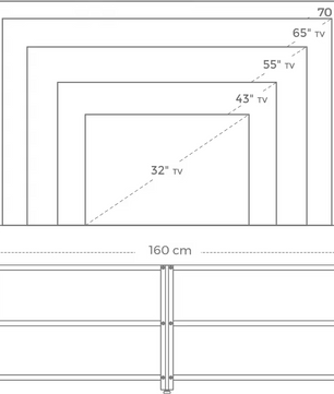 Industrieel Lowboard TV-Meubel – 160cm