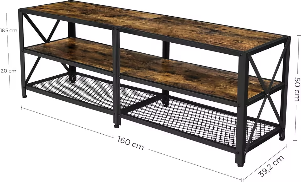 Industrieel Lowboard TV-Meubel – 160cm