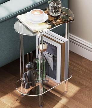 Transparante Acryl Bijzettafel