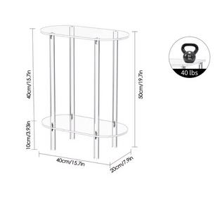 Transparante Acryl Bijzettafel