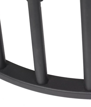 Moderne Bijzettafel met Gesinterd Stenen Tafelblad – Zwart Frame