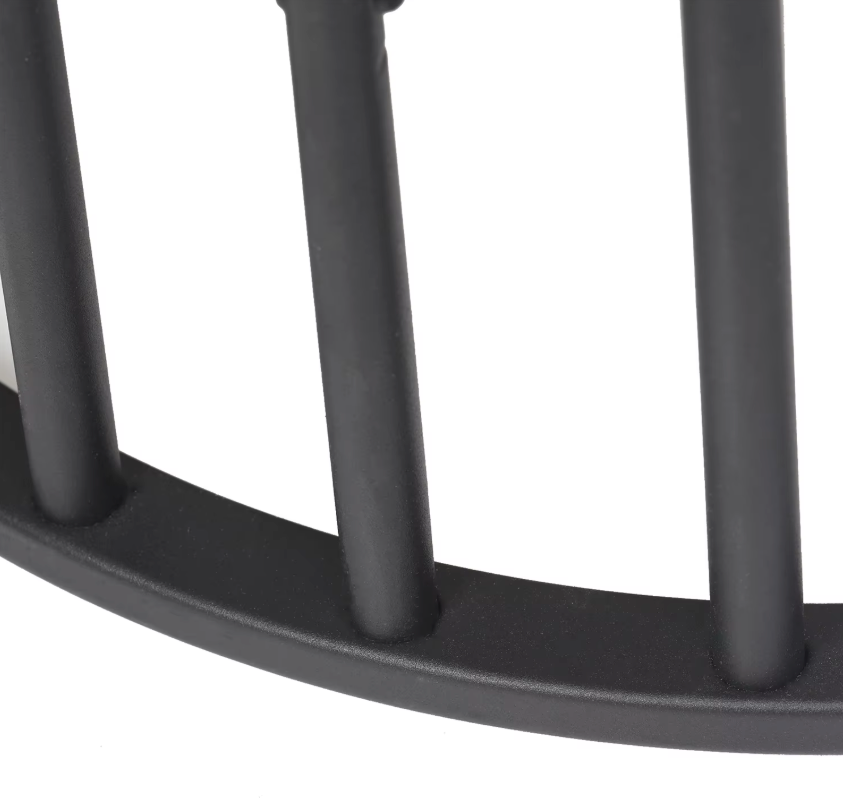 Moderne Bijzettafel met Gesinterd Stenen Tafelblad – Zwart Frame