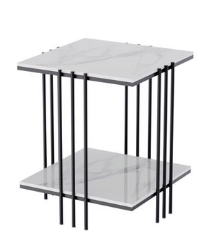 Moderne 2-Laags Marmeren Bijzettafel
