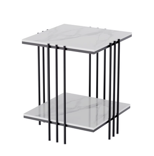 Moderne 2-Laags Marmeren Bijzettafel
