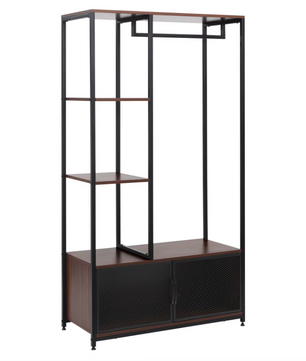 Sedia Vintage Kledingkast met Open Opbergrek en Kast