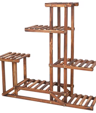 6-laags Houten Plantenstandaard – Plantenrek