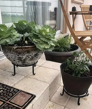 Metalen Plantenstandaard voor Bloempotten – Zwarte of Witte IJzeren Pothouder