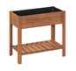 Houten Verhoogde Plantenkast met Bloembakplank – 80x75x40 cm – Massief dennenhout