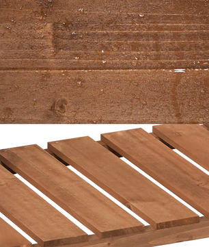 Houten Verhoogde Plantenkast met Bloembakplank – 80x75x40 cm – Massief dennenhout