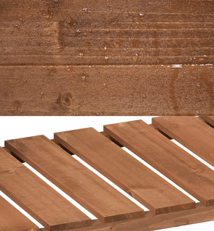 Houten Verhoogde Plantenkast met Bloembakplank – 80x75x40 cm – Massief dennenhout