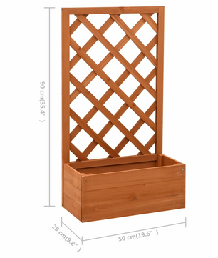 Plantenbak met Klimondersteuning (90 cm Hoog)