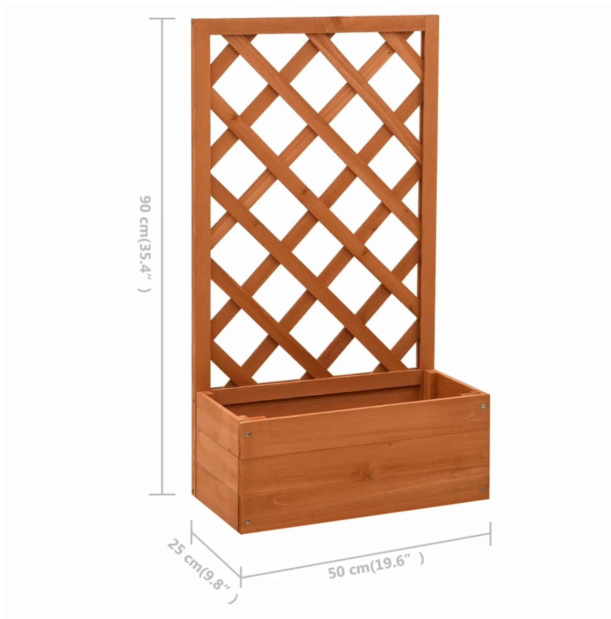 Plantenbak met Klimondersteuning (90 cm Hoog)