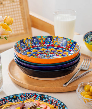 Boheemse Stijl Serviesset 24-Delig of 48-Delig - Keramisch Servies