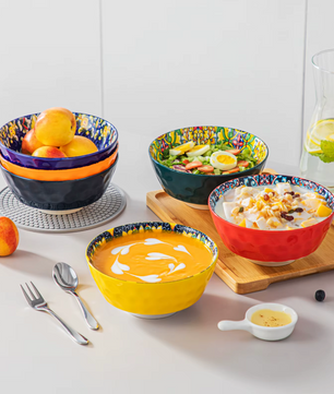 Boheemse Stijl Serviesset 24-Delig of 48-Delig - Keramisch Servies
