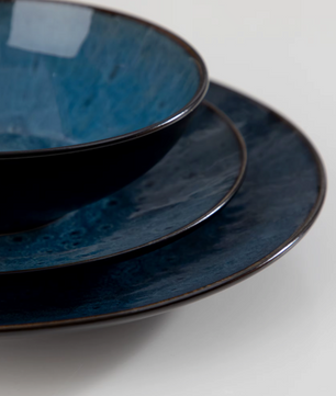 Nordic Stijl Serviesset 16-Delig / 32-Delig / 48-Delig – Keramisch Set Vintage Blauw