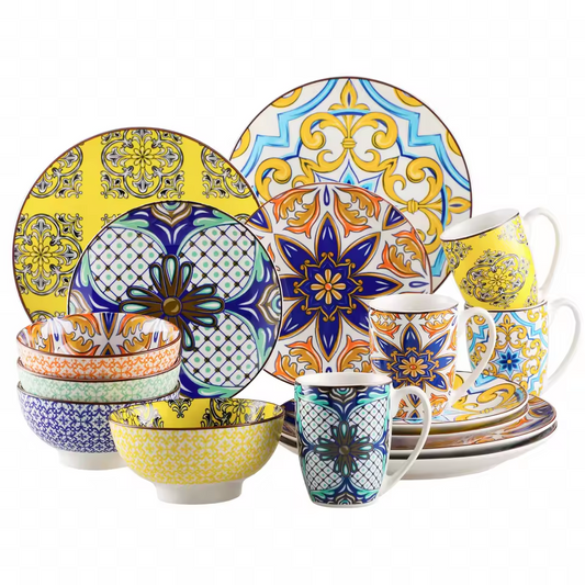 Klassiek Porseleinen Serviesset – Servies in Oosterse Stijl – 16- of 32-delig