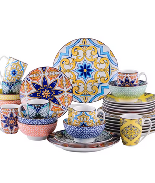 Klassiek Porseleinen Serviesset – Servies in Oosterse Stijl – 16- of 32-delig