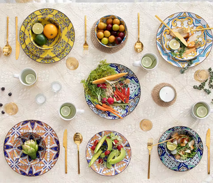 Klassiek Porseleinen Serviesset – Servies in Oosterse Stijl – 16- of 32-delig