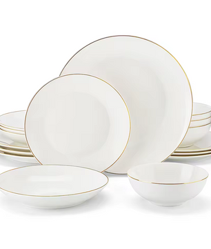 Nordic Witte Porseleinen Serviesset 16/32-Delig - Scandinavisch Design