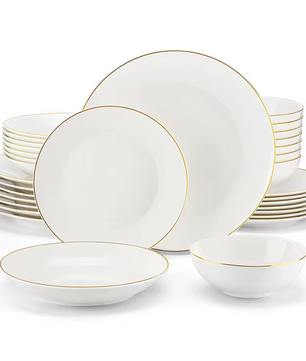 Nordic Witte Porseleinen Serviesset 16/32-Delig - Scandinavisch Design