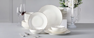 Nordic Witte Porseleinen Serviesset 16/32-Delig - Scandinavisch Design