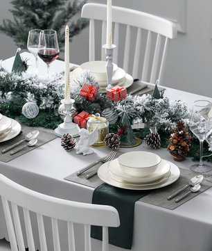 Nordic Witte Porseleinen Serviesset 16/32-Delig - Scandinavisch Design